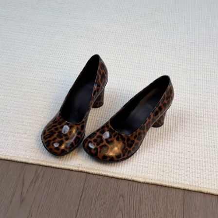 羊皮版~圆头百搭时尚温柔风气质高级感设计通勤法式简约女玛丽珍