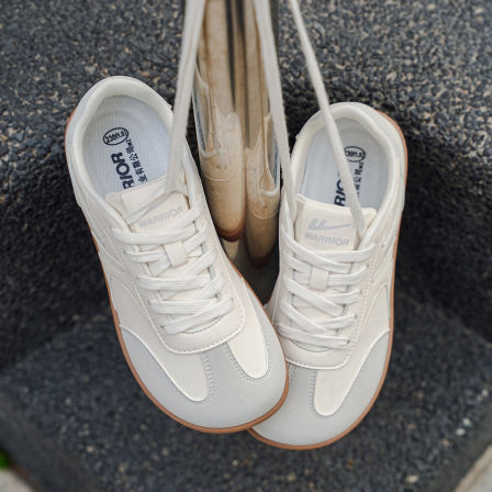 回力女鞋春季新款德训鞋运动小白鞋赤足宽楦平底鞋宽头软底休闲鞋