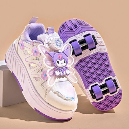 官网C&K库洛米女童暴走鞋2026新款儿童四轮溜冰鞋大童女孩轮滑鞋