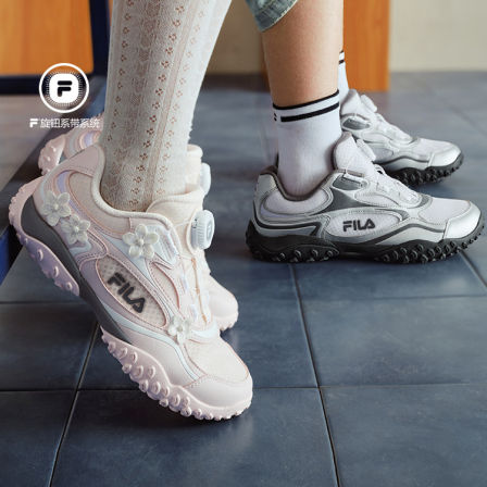 卵石|FILA斐乐儿童童鞋跑步鞋2026夏季新款男女童薄底芭蕾德训鞋