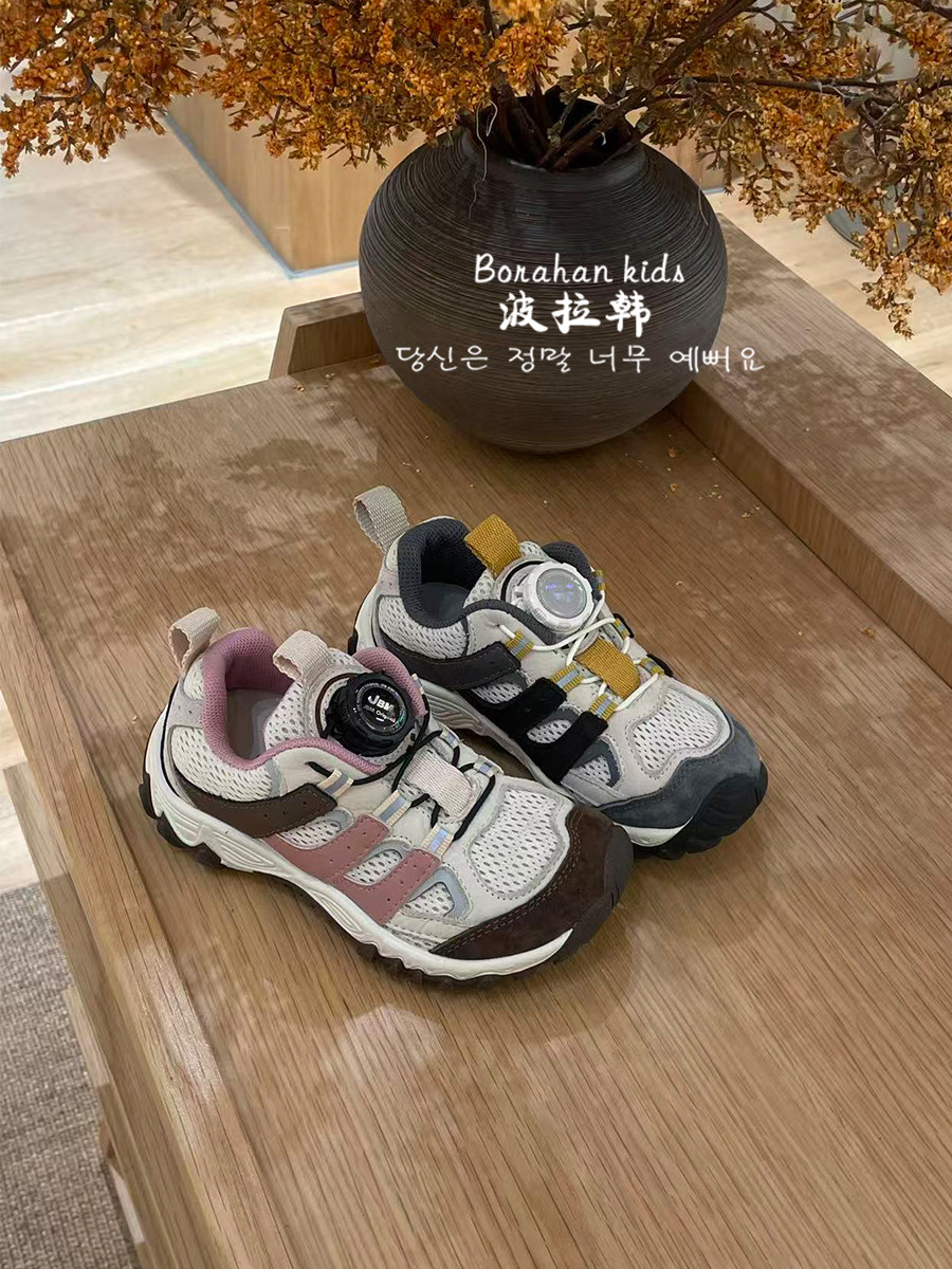 JBM 童鞋女童旋转扣休闲鞋2026春季儿童软底运动鞋子中大童老爹鞋主图