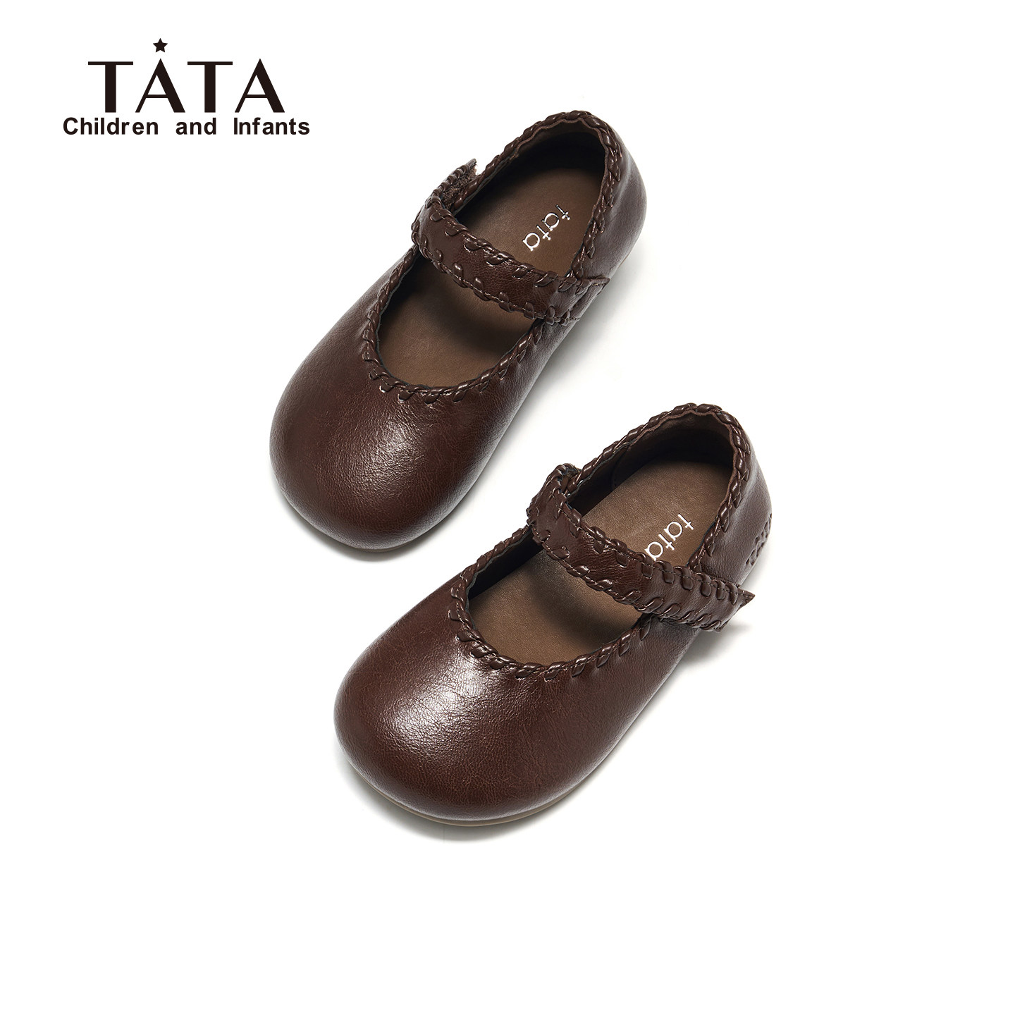 他她童鞋女童小皮鞋2026春季新款儿童玛丽珍鞋配裙子软底公主单鞋主图