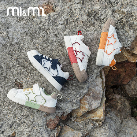 m1m2西班牙童鞋儿童板鞋女童2026新款小白鞋贝壳头幼童田园休闲鞋