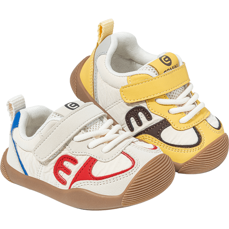 英贝米尼宝宝学步鞋2026春季新款儿童鞋子防撞小童板鞋小孩室内鞋主图