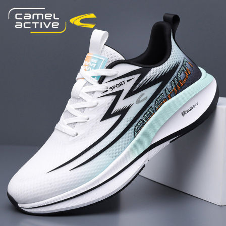 德国骆驼动感男鞋软底跑步鞋耐磨防滑运动鞋男户外透气网面老爹鞋