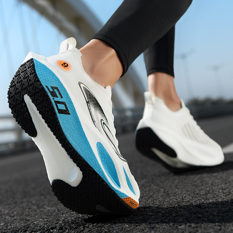 芷境3代樱花粉碳板跑步鞋青少年学生男女专业透气竞速马拉松跑鞋主图