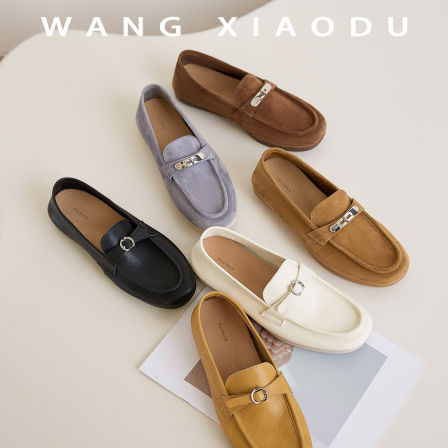 原创【王小毒】小苹果●3cm内增高乐福鞋女复古老钱无胶软底单鞋