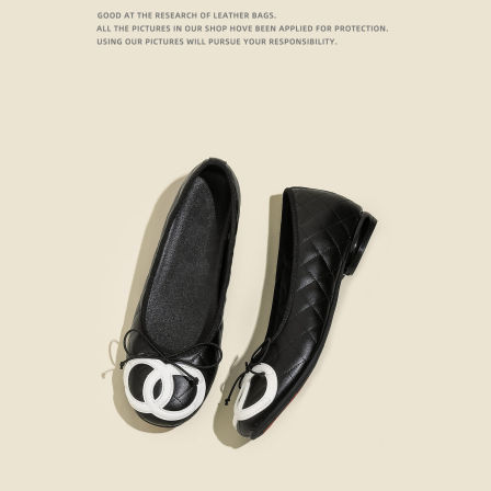 羊皮版~5cm内增高单鞋2026新款小香风菱格浅口通勤法式玛丽珍鞋