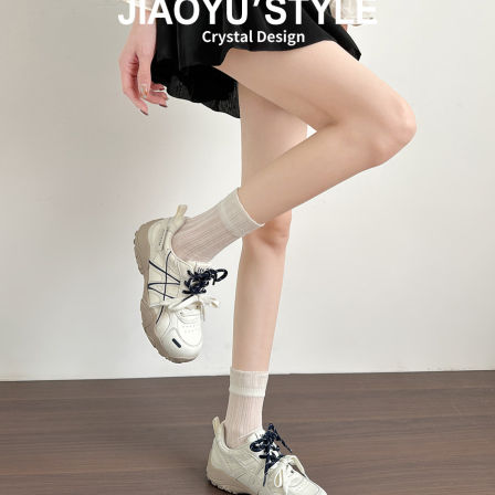 真皮~骄屿内增高芭蕾德训鞋女2026春新款厚底休闲运动复古阿甘鞋