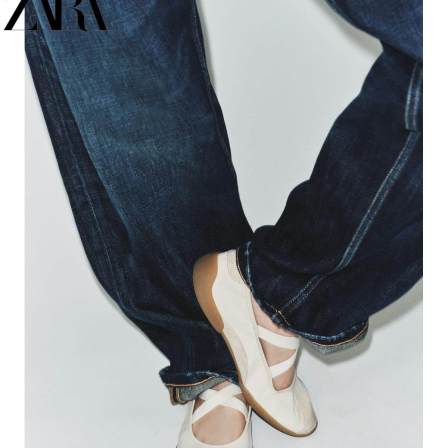 ZARA2026春夏新品 女鞋 弹力带运动款时尚芭蕾舞蹈鞋 5201710 002