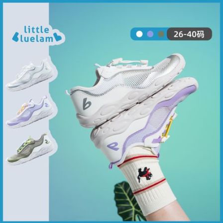 小蓝羊【26~40码】26春新款儿童赤足鞋软底护足训练鞋-多孔章鱼鞋