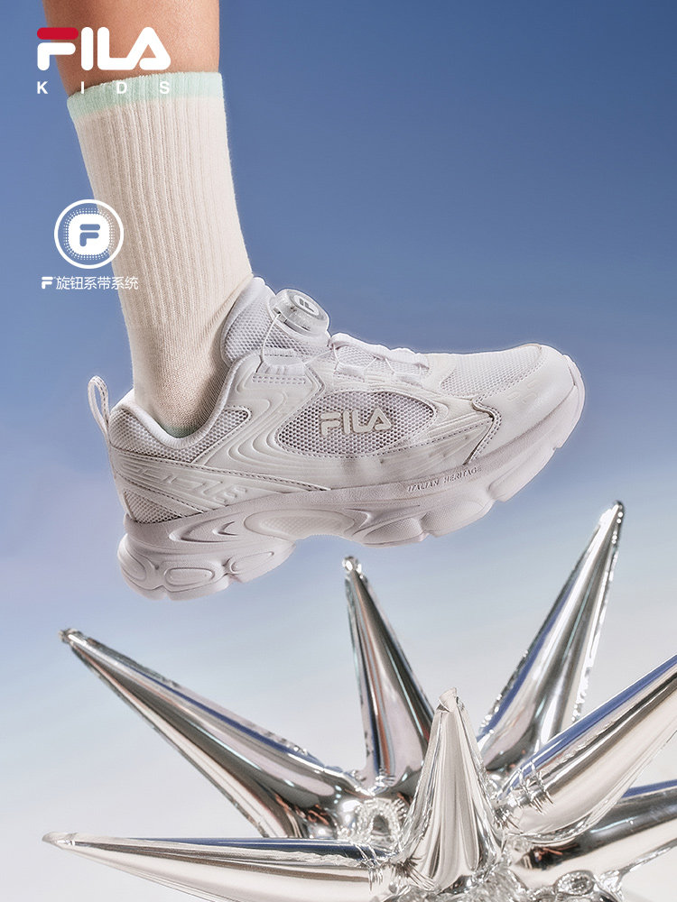 FILA斐乐儿童跑步鞋2025年秋季新款男女中大童儿童复古跑鞋运动鞋主图
