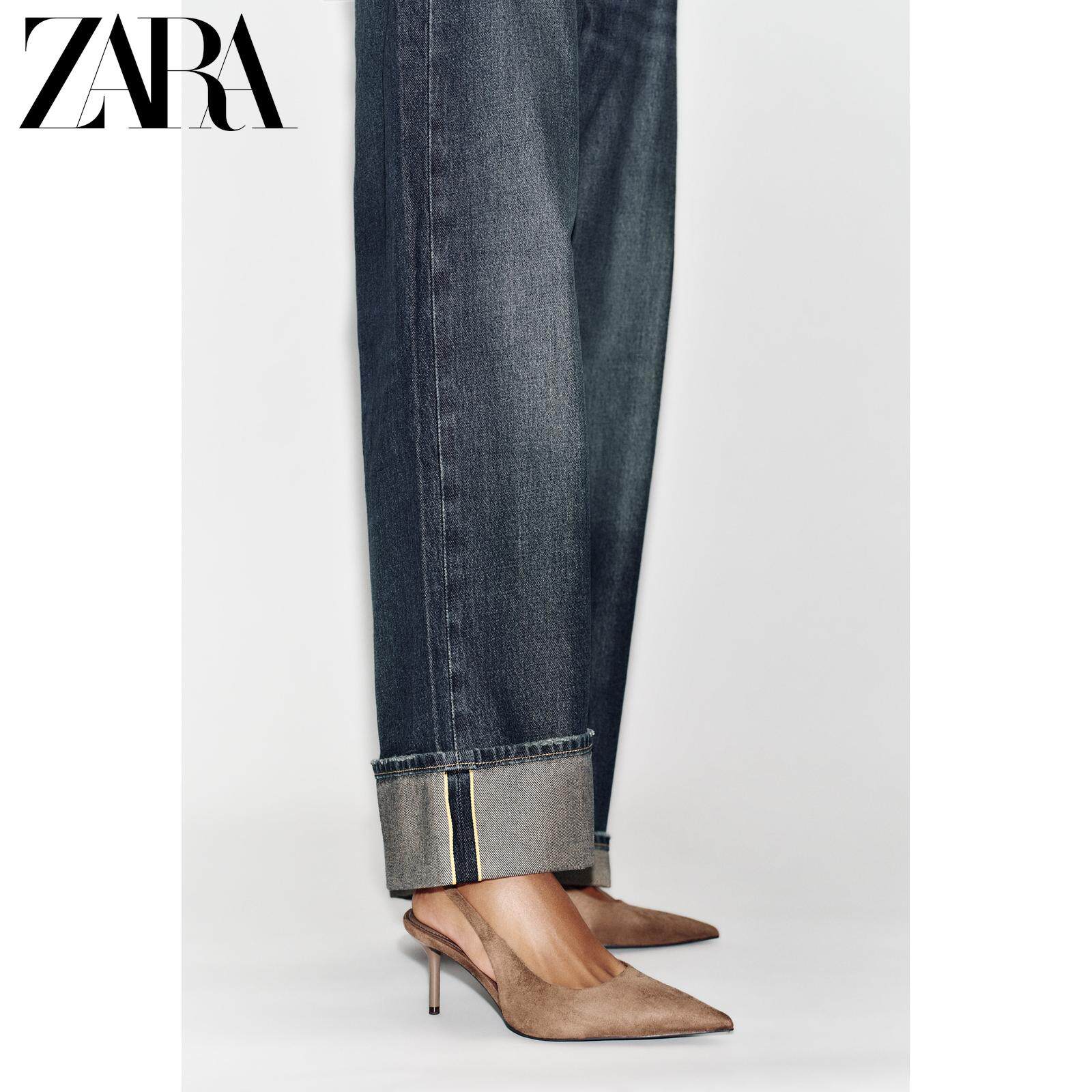 ZARA2026春夏新品 女鞋 灰褐色细高跟露跟尖头穆勒鞋 2250710 131主图