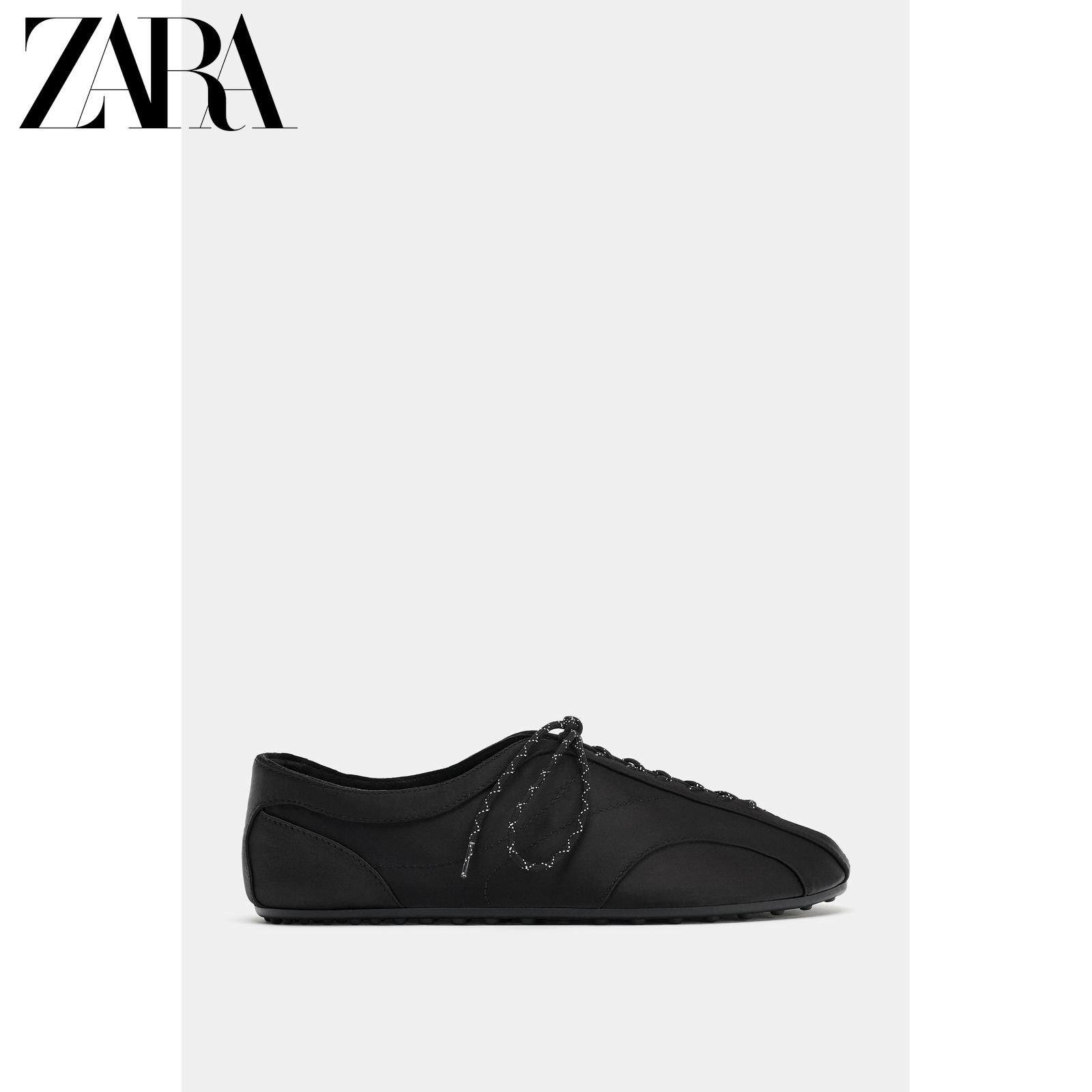 ZARA2026春夏新品 女鞋 新年系列 系带运动款舞蹈鞋 5210710 800主图