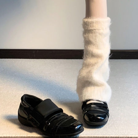 羊皮版~小众高级感真皮复古时尚玛丽珍鞋女魔术贴休闲运动芭蕾鞋