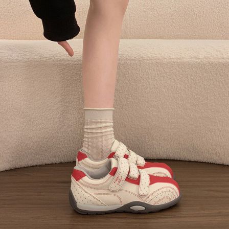 厚底内增高德训鞋女鞋2026新款春季百搭休闲运动板鞋老爹鞋阿甘鞋