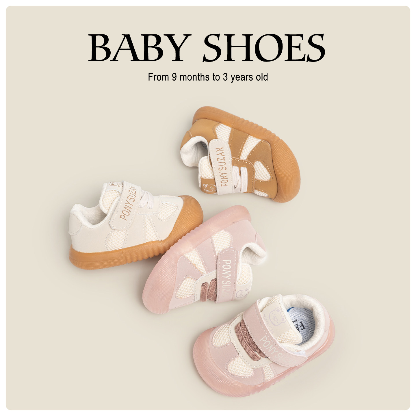 宝宝学步鞋春秋款婴儿学步鞋防滑女宝网面透气机能鞋男宝软底板鞋主图