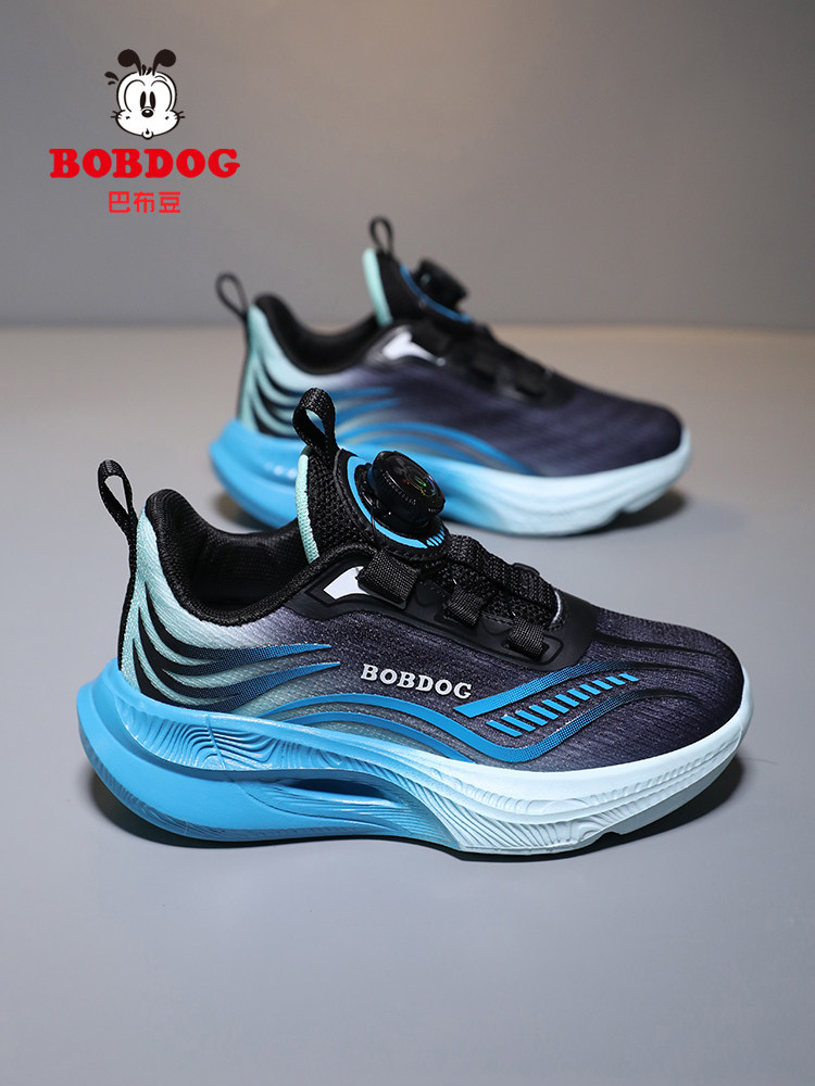 巴布豆童鞋男童运动鞋网面透气2026新款儿童鞋子中大童软底跑步鞋主图