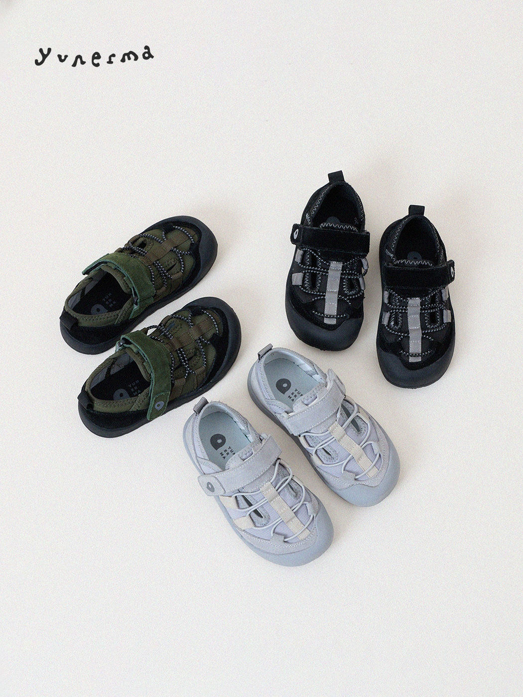 允儿妈童鞋男童休闲鞋2026春秋新款儿童鞋子男孩山系户外运动鞋主图