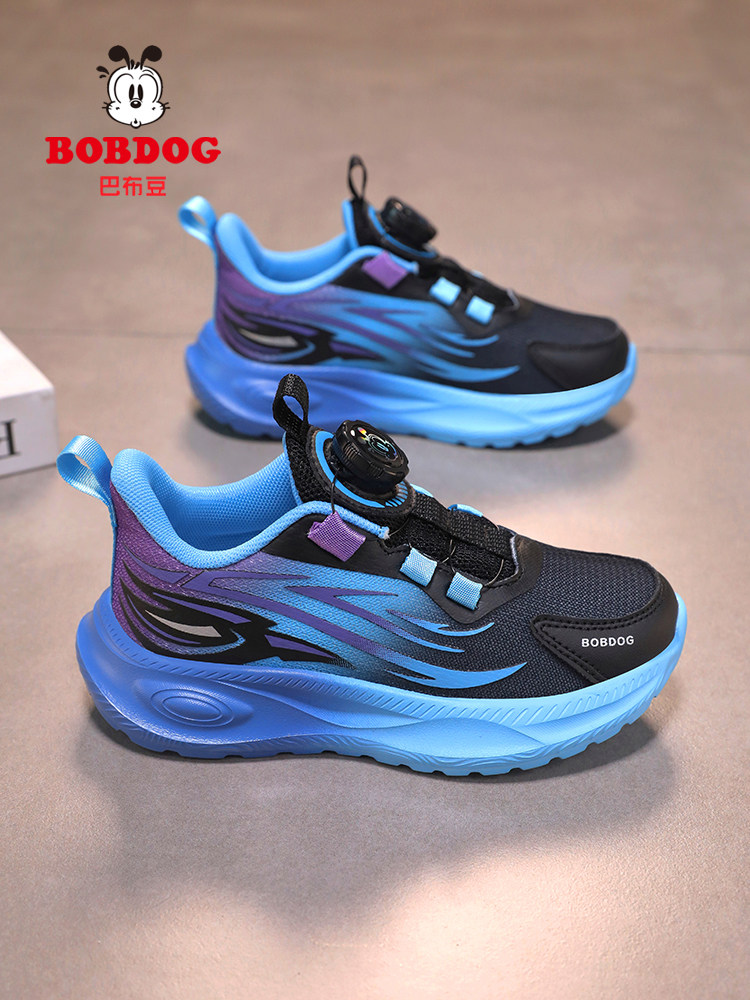 巴布豆童鞋男童鞋子2026春秋新款轻便透气跑鞋男孩儿童跑步运动鞋主图