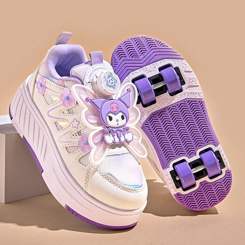 官网C&K库洛米女童暴走鞋2026春季儿童四轮溜冰鞋公主女孩轮滑鞋主图