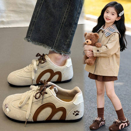 官网C&K女童鞋2026春季新款儿童德训运动鞋女孩防滑轻便软底板鞋