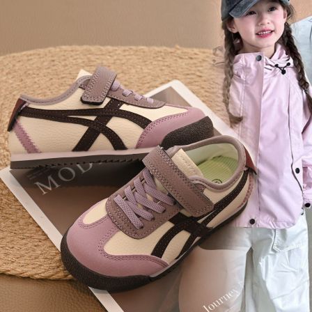 儿童德训鞋2026春秋新款女童软底防滑运动鞋男童时尚百搭休闲板鞋