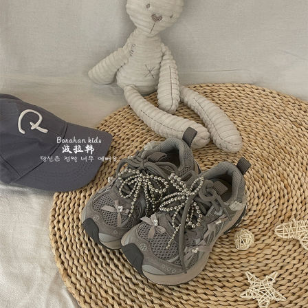 JBM女童百搭超轻老爹鞋2026春季新款女孩运动鞋中大童休闲跑步鞋