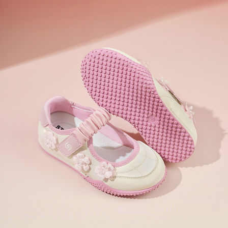 星期六儿童浅口小皮鞋女童绣花公主鞋春季2026新款芭蕾舞鞋休闲鞋