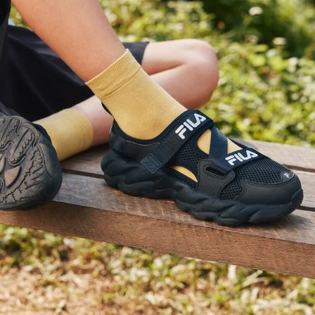 蕨草|FILA斐乐儿童童鞋玛丽珍包头凉鞋2026夏季新款男女童运动鞋