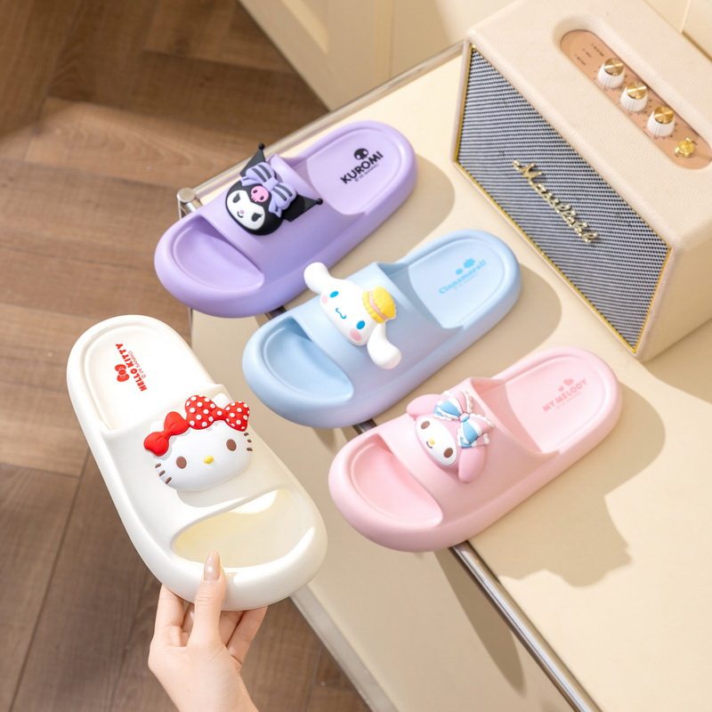 儿童凉拖鞋凯蒂猫女童2026新款夏季室内防滑库洛米女孩拖鞋亲子款主图