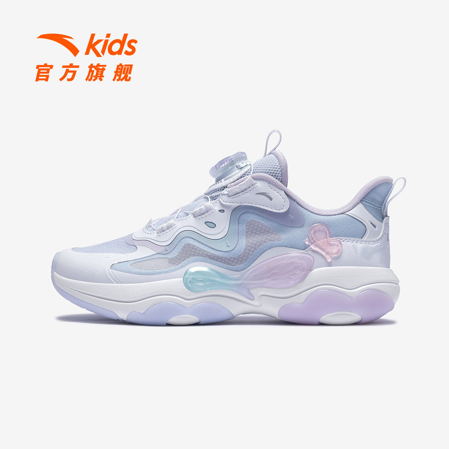 蝶翼6代丨安踏儿童运动鞋女童鞋26春夏新款网面犟弹女大童休闲鞋主图