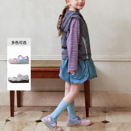 ARIACA艾芮苏女童运动鞋2026春季新款透气魔术贴软底儿童休闲鞋子