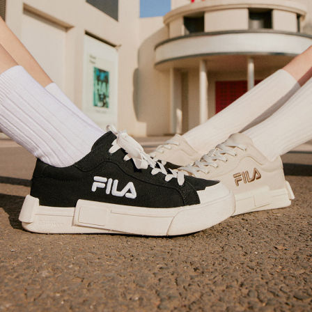 FILA斐乐儿童童鞋休闲鞋2026年夏季新款男女中大童帆布鞋