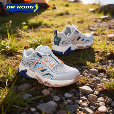 Dr.Kong江博士男童鞋镂空2026春新款旋钮扣中大童透气儿童运动鞋