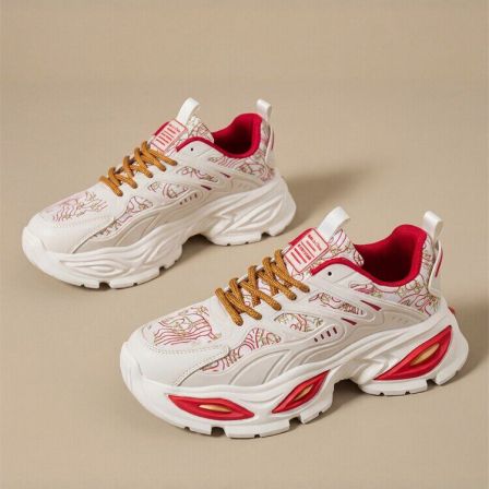 鞋子男鞋2026马年新款春季爆款男士潮牌厚底百搭本命年红色老爹鞋