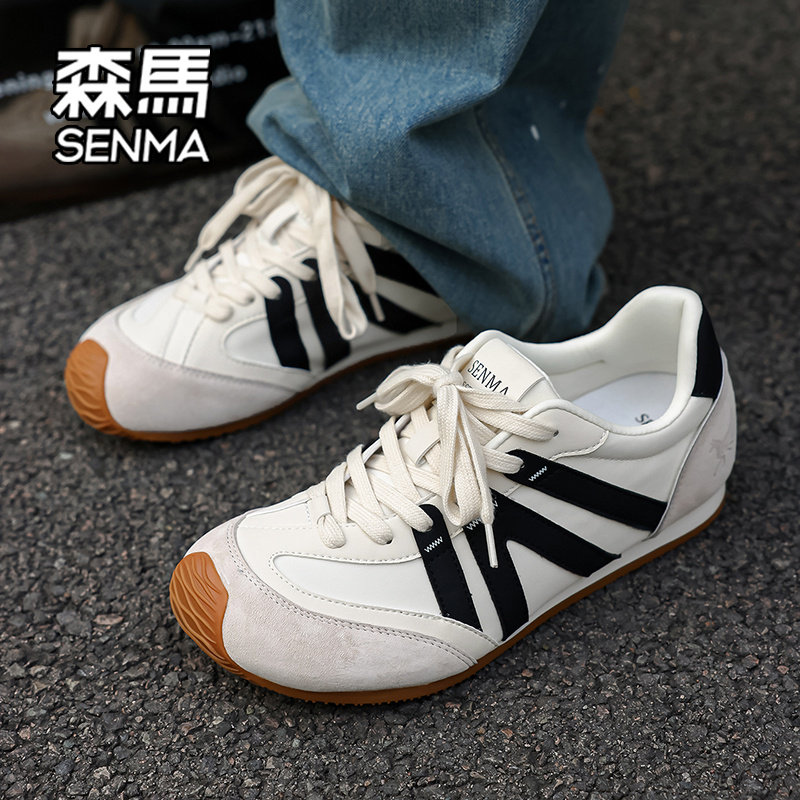 森马德训鞋男款春季2026新款爆款复古轻便百搭运动男士休闲板鞋W主图