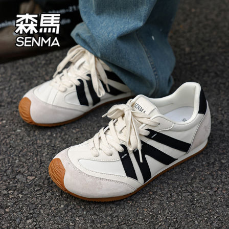 森马德训鞋男款春季2026新款爆款复古轻便百搭运动男士休闲板鞋W