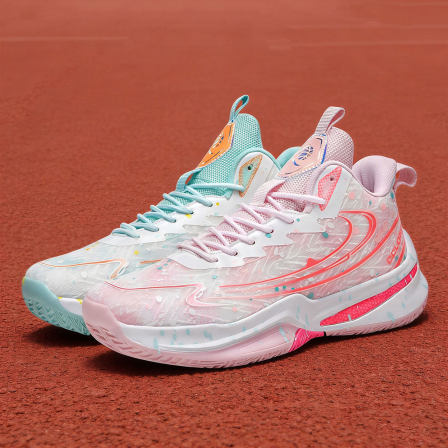 高筒篮球鞋男款青少年潮流时尚鸳鸯鞋耐磨透气不脚臭初中生运动鞋