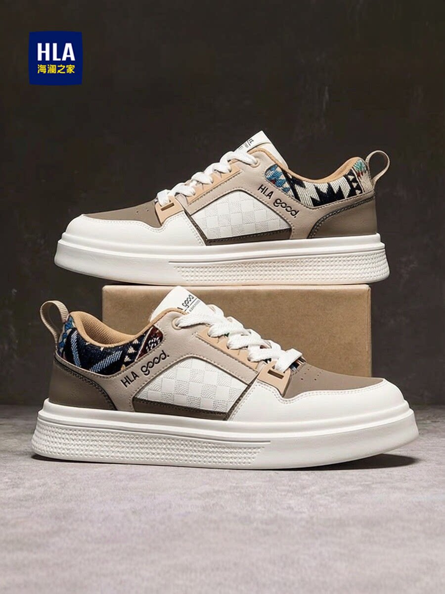 海澜之家男生运动鞋子2026春季新款厚底增高时尚百搭潮流休闲鞋男主图