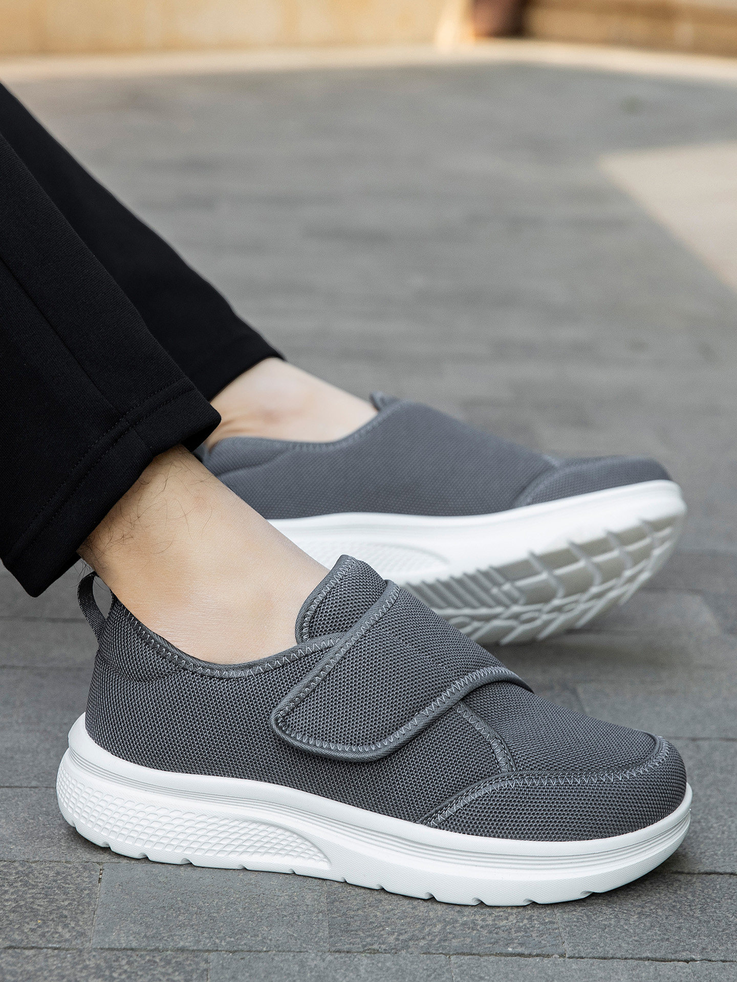 张凯丽男士运动鞋2026新款爸爸鞋中老年防滑软底休闲老人健步鞋子主图