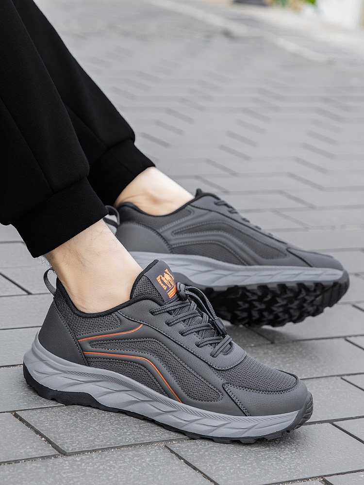 张凯丽老人鞋男春季爸爸鞋中老年舒适防滑软底休闲健步男士运动鞋主图