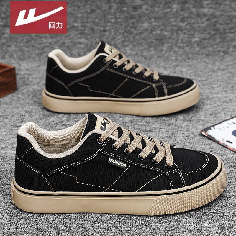回力帆布鞋男款2026新款春季透气男鞋厚底休闲鞋潮流百搭情侣板鞋主图