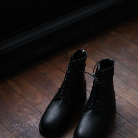 SageSalt 雾黑色系带拉链城市行旅踝靴 5002BK