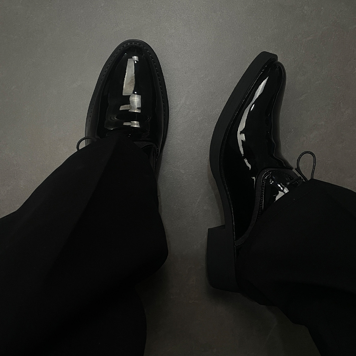 漆皮翘头德比鞋男vibe老钱风厚底高跟通勤休闲cos巫师靴增高皮鞋主图