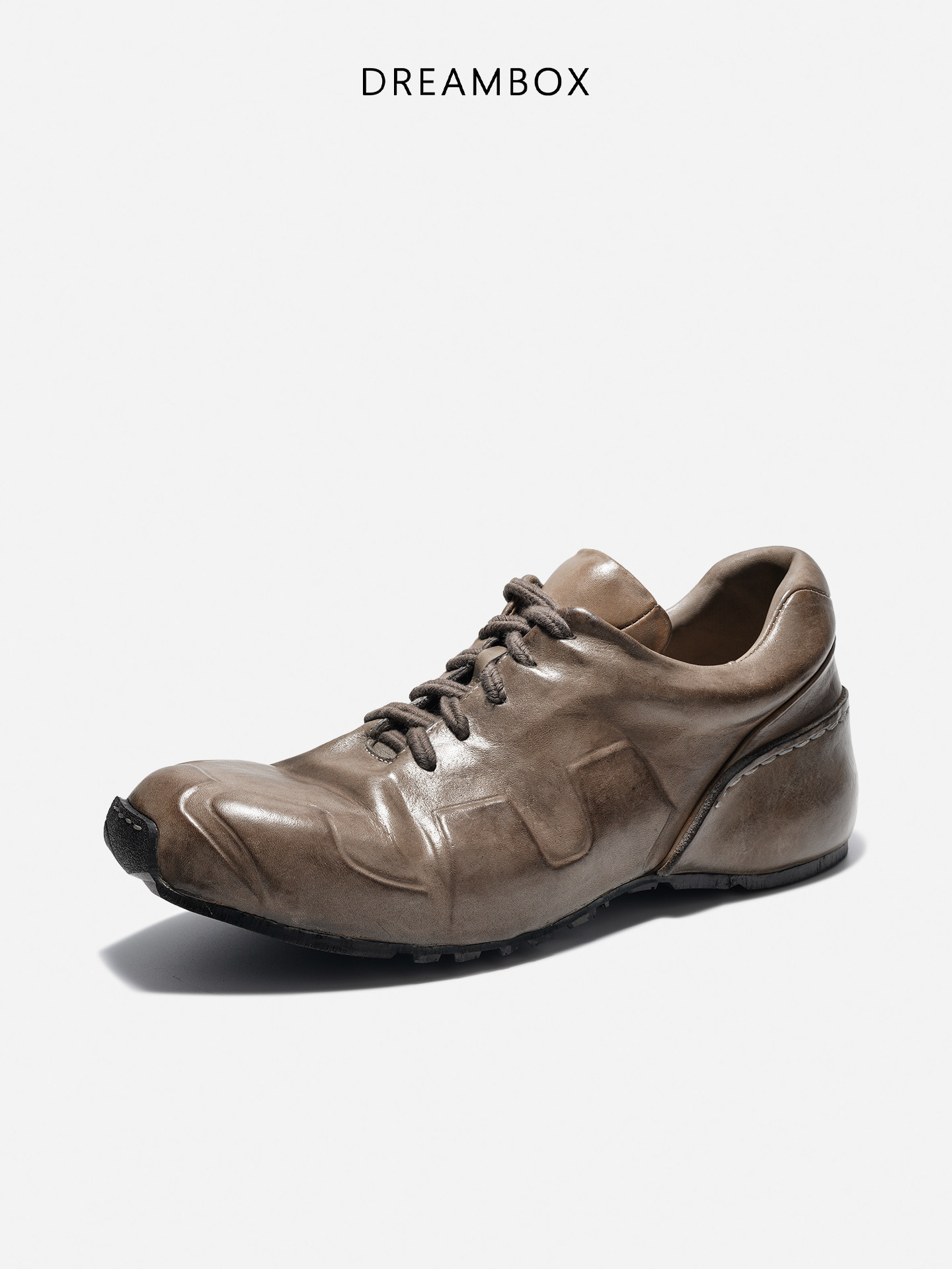 DREAMBOX钧博英伦复古休闲鞋水洗马皮舒适透气男士鞋子时尚老爹鞋主图