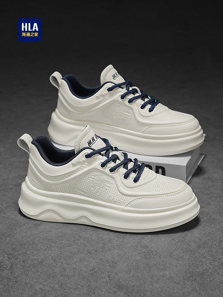 海澜之家男鞋2026新款春季休闲鞋增高软底男士鞋子运动板鞋小白鞋主图