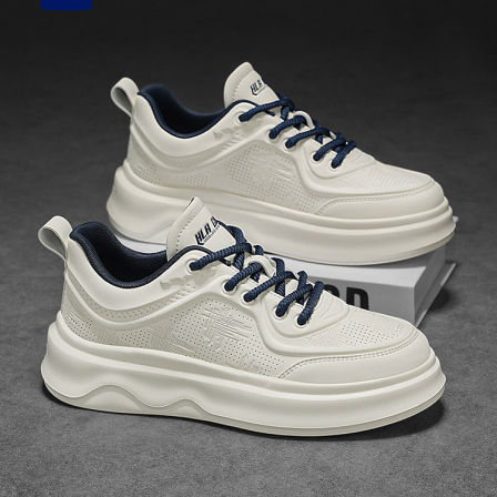 海澜之家男鞋2026新款春季休闲鞋增高软底男士鞋子运动板鞋小白鞋