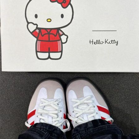 hellokitty猫德训鞋情侣款春季2026新款潮流防滑厚底运动休闲板鞋