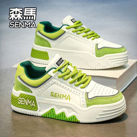 森马男鞋2026新款春季百搭休闲小众低帮板鞋运动厚底增高小白鞋子